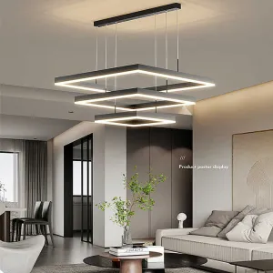 مصباح معلق حديث من الأكريليك الأسود بتصميم حديث ، مصباحModern Simple Low Energy LED Night Light for Home Bar Bedroom Kitchen Living Room Decorative Pendant Lights