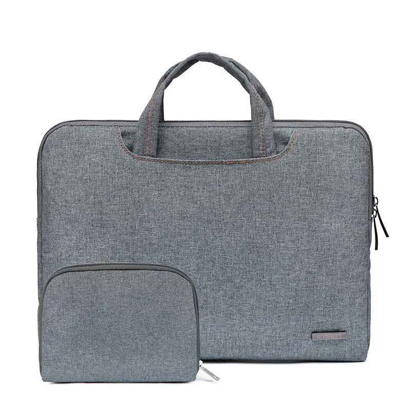 13.3 Inch Simple Business Laptop Bag | With Liner | LS-116 | Canvas Colorful Leaves | Blue