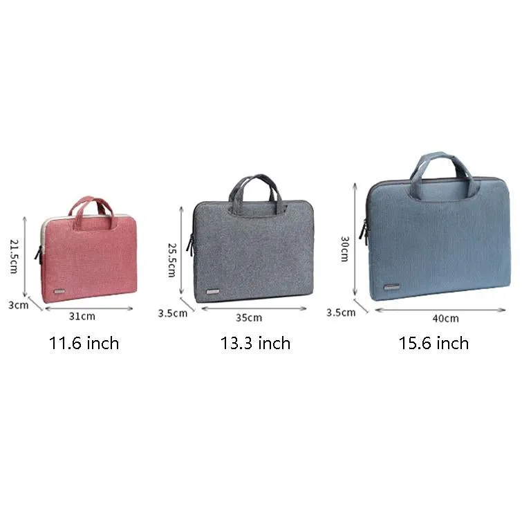 13.3 Inch Simple Business Laptop Bag | With Liner | LS-116 | Canvas Colorful Leaves | Blue