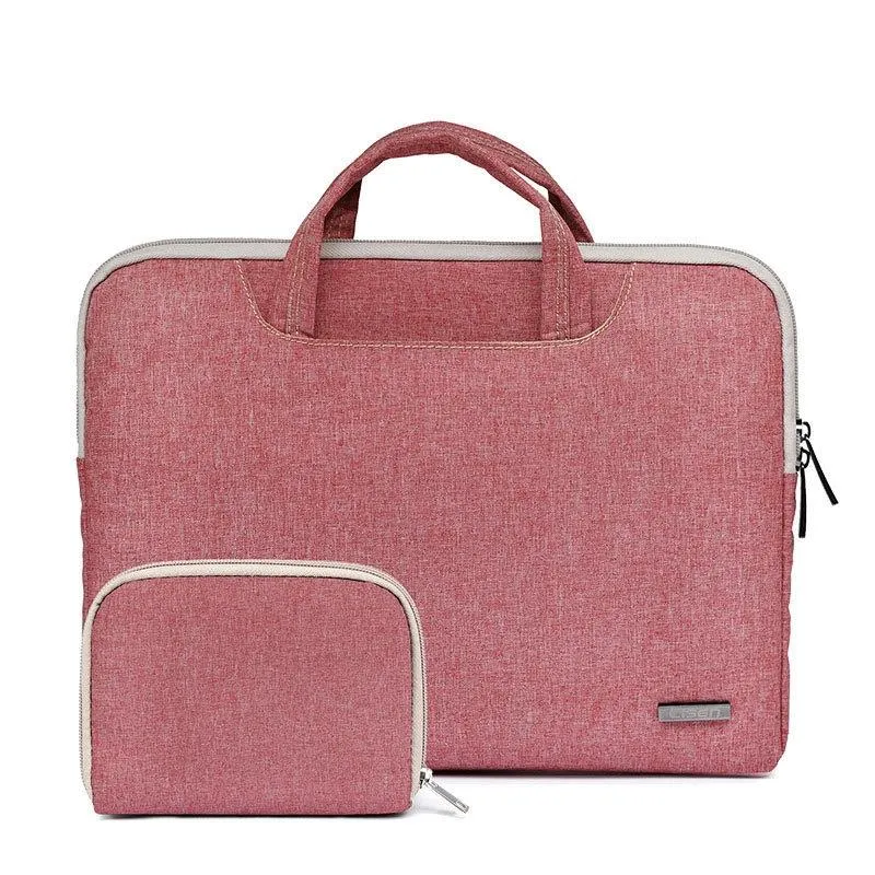 13.3 Inch Simple Business Laptop Bag | With Liner | LS-116 | Canvas Colorful Leaves | Blue
