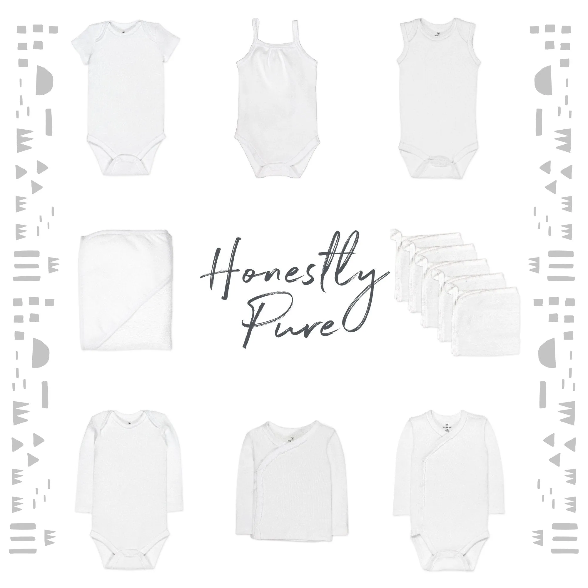 3-Pack Organic Cotton Long Sleeve Side-Snap Bodysuits