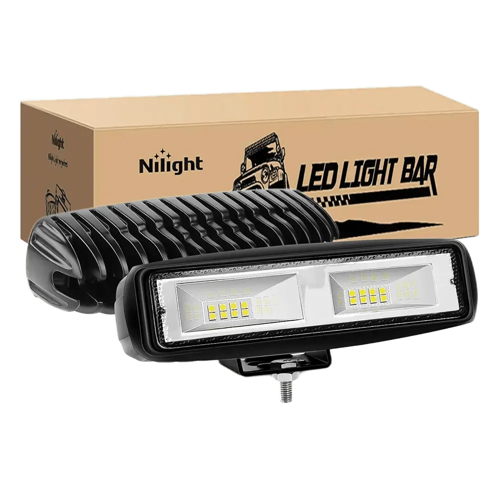 6 Inch 48W 4800LM Flood Led Work Lights (Pair)