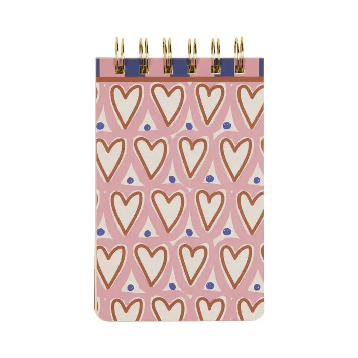 A Dopo Hearts Twin Wire Notepad