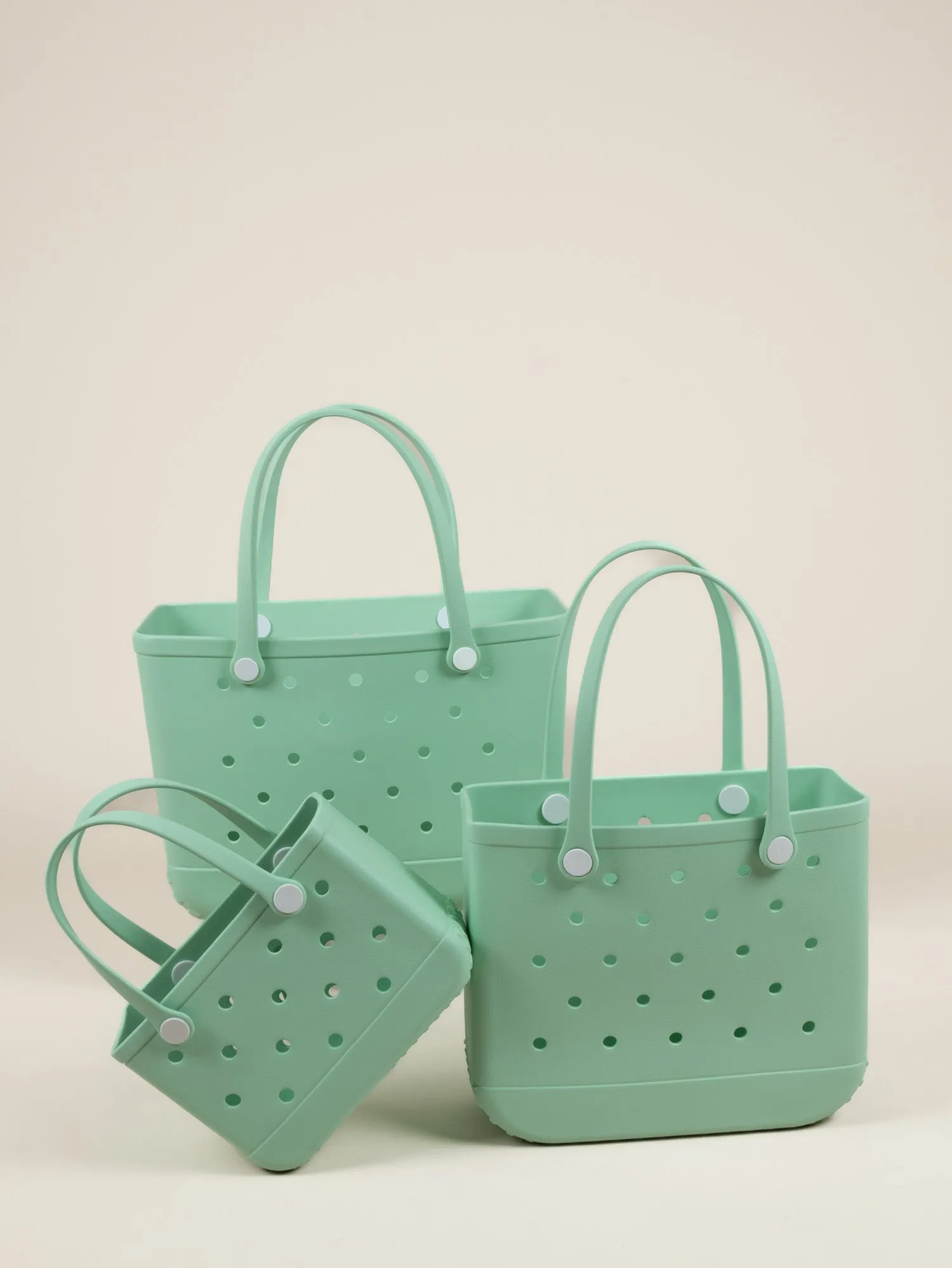 Aloha Vegan Tote Bag - Mint Green - Large