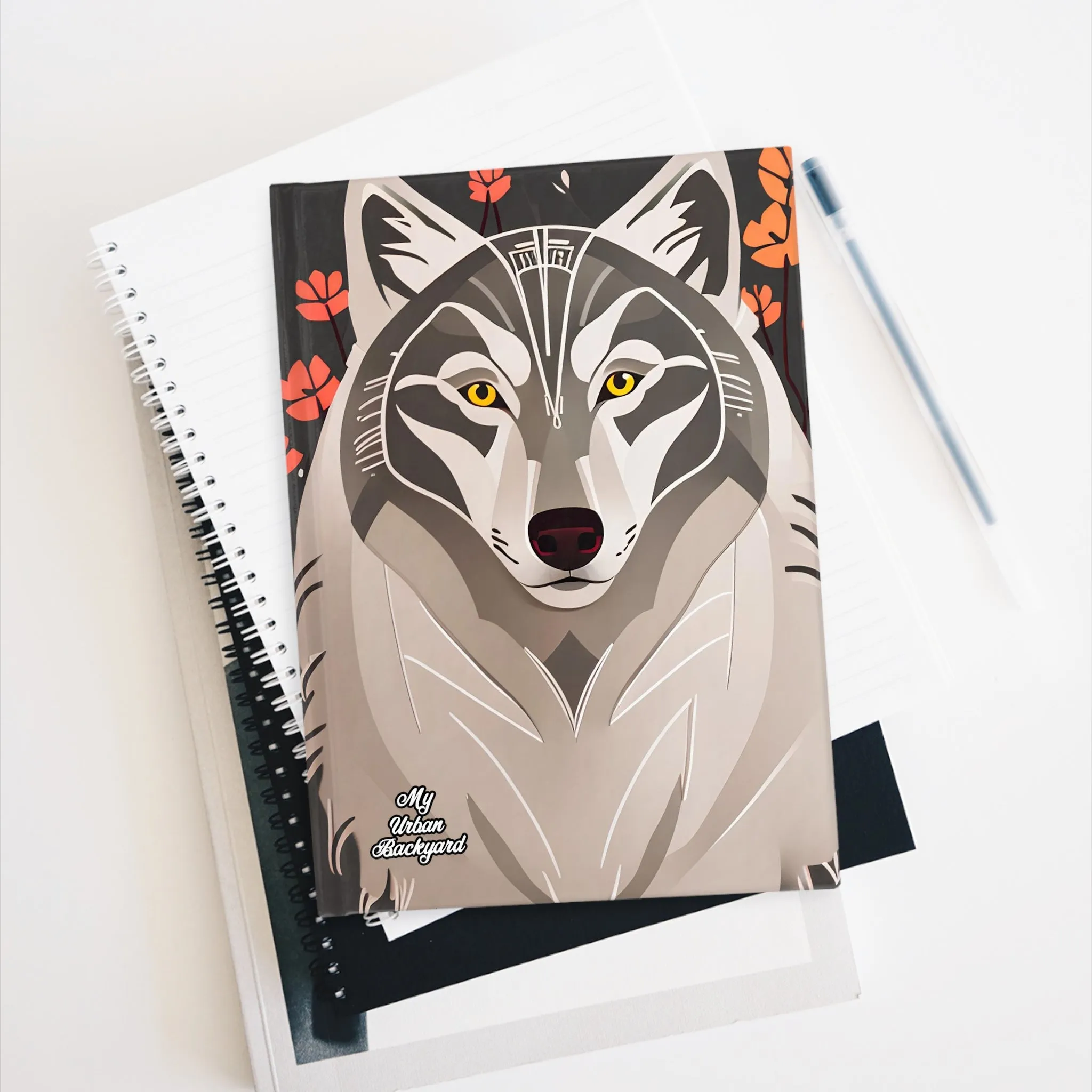 Art Deco Wolf, Hardcover Notebook Journal - Write in Style
