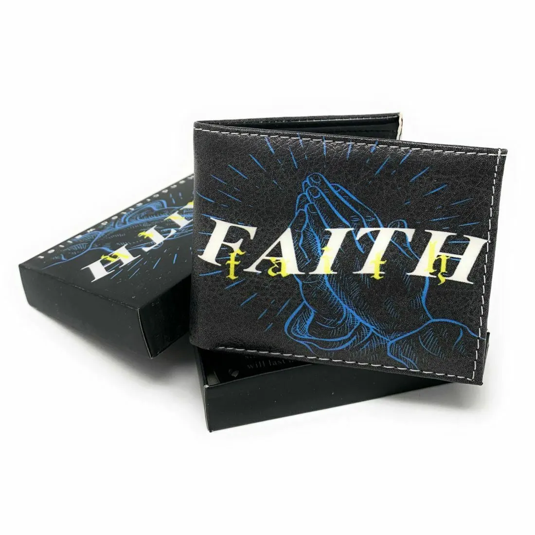 Christian Jesus Bifold Wallets In Gift Box Mens Womens Kids