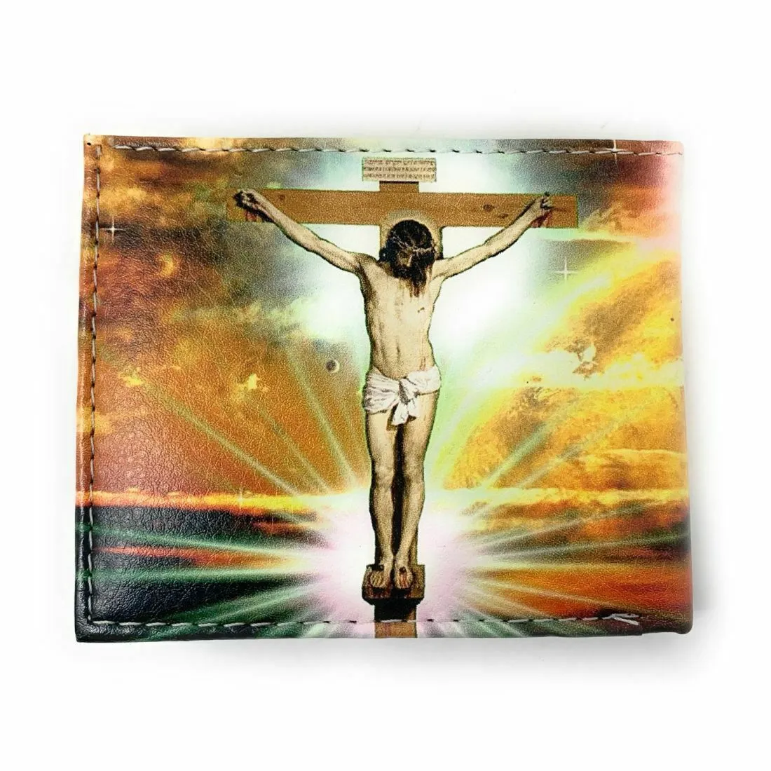Christian Jesus Bifold Wallets In Gift Box Mens Womens Kids