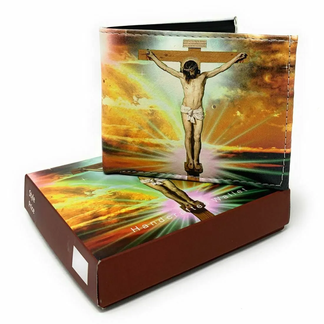 Christian Jesus Bifold Wallets In Gift Box Mens Womens Kids