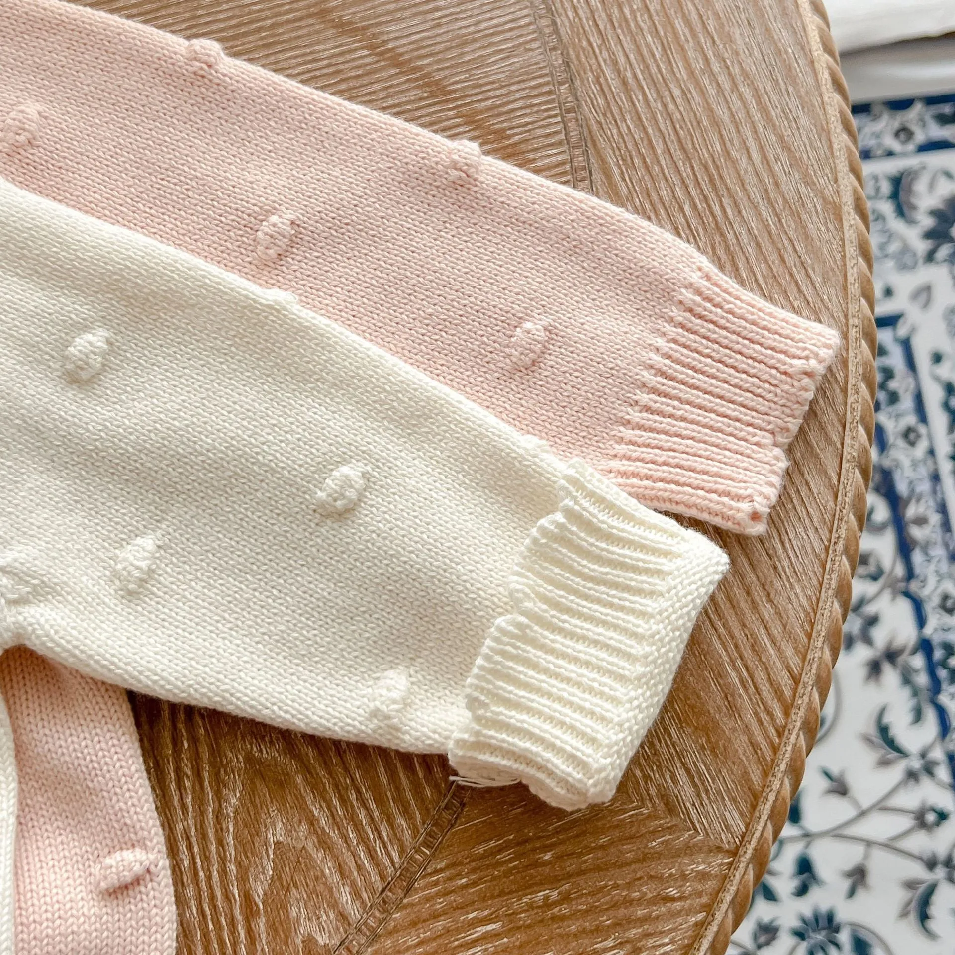 Colorful Floral Hand-Crocheted Baby Cardigan