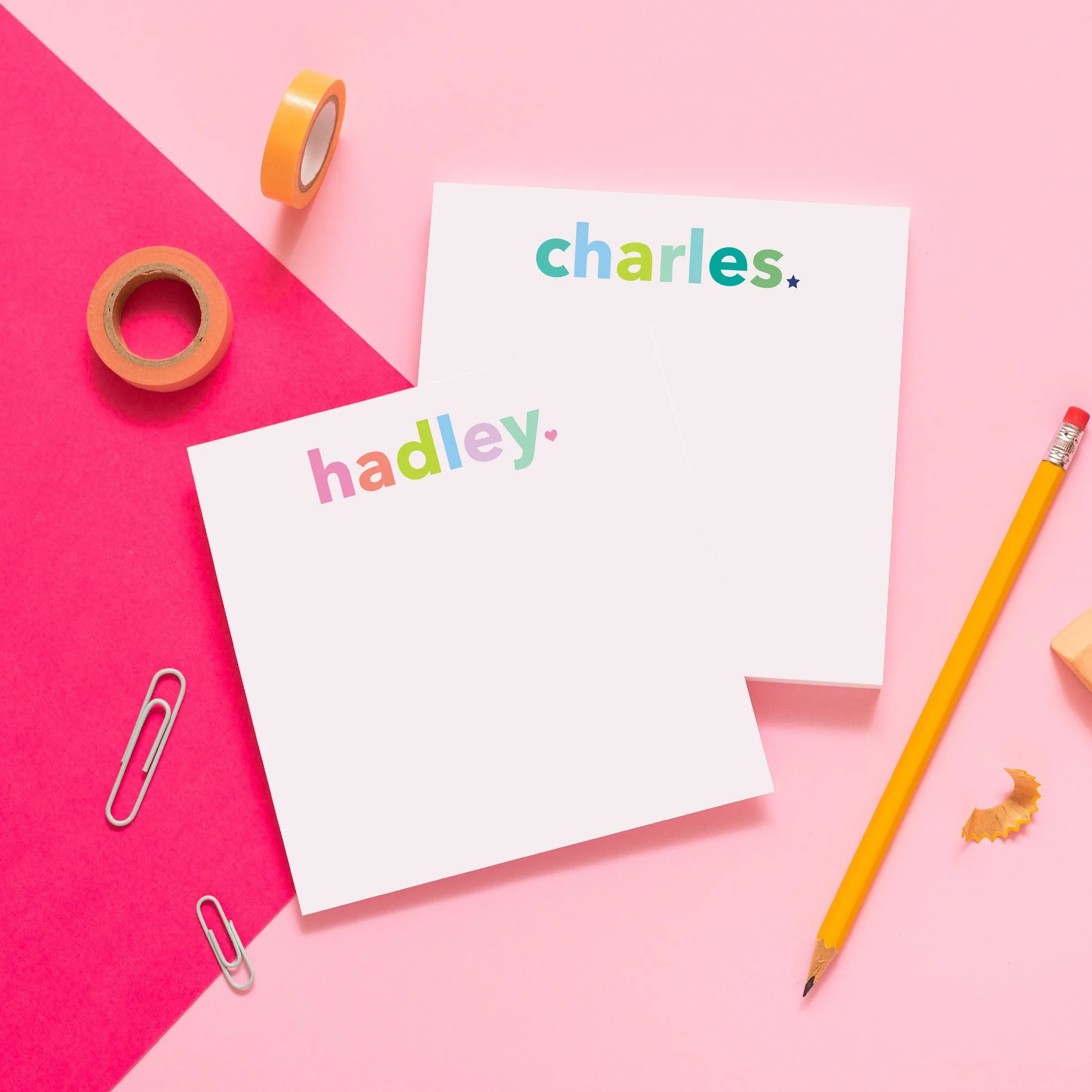 Colorful Kids Personalized Notepad