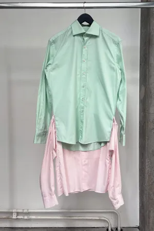 COX shirt green and pink