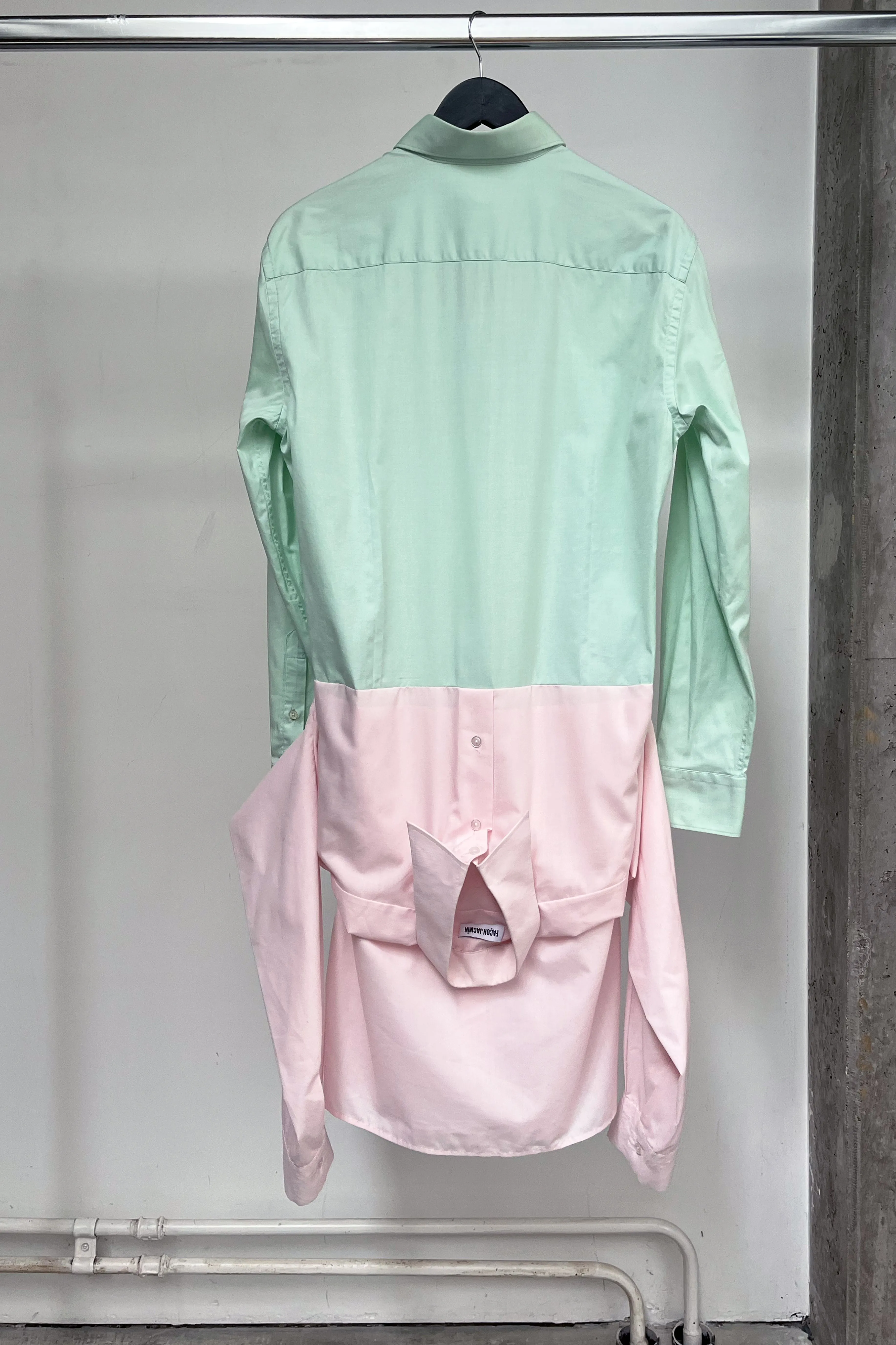 COX shirt green and pink