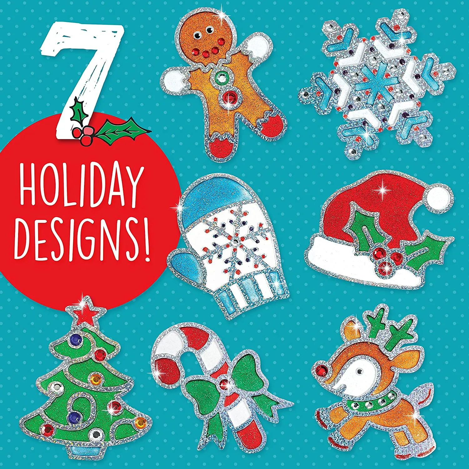 Creativity for Kids 6320 Holiday Sparkle Window Art