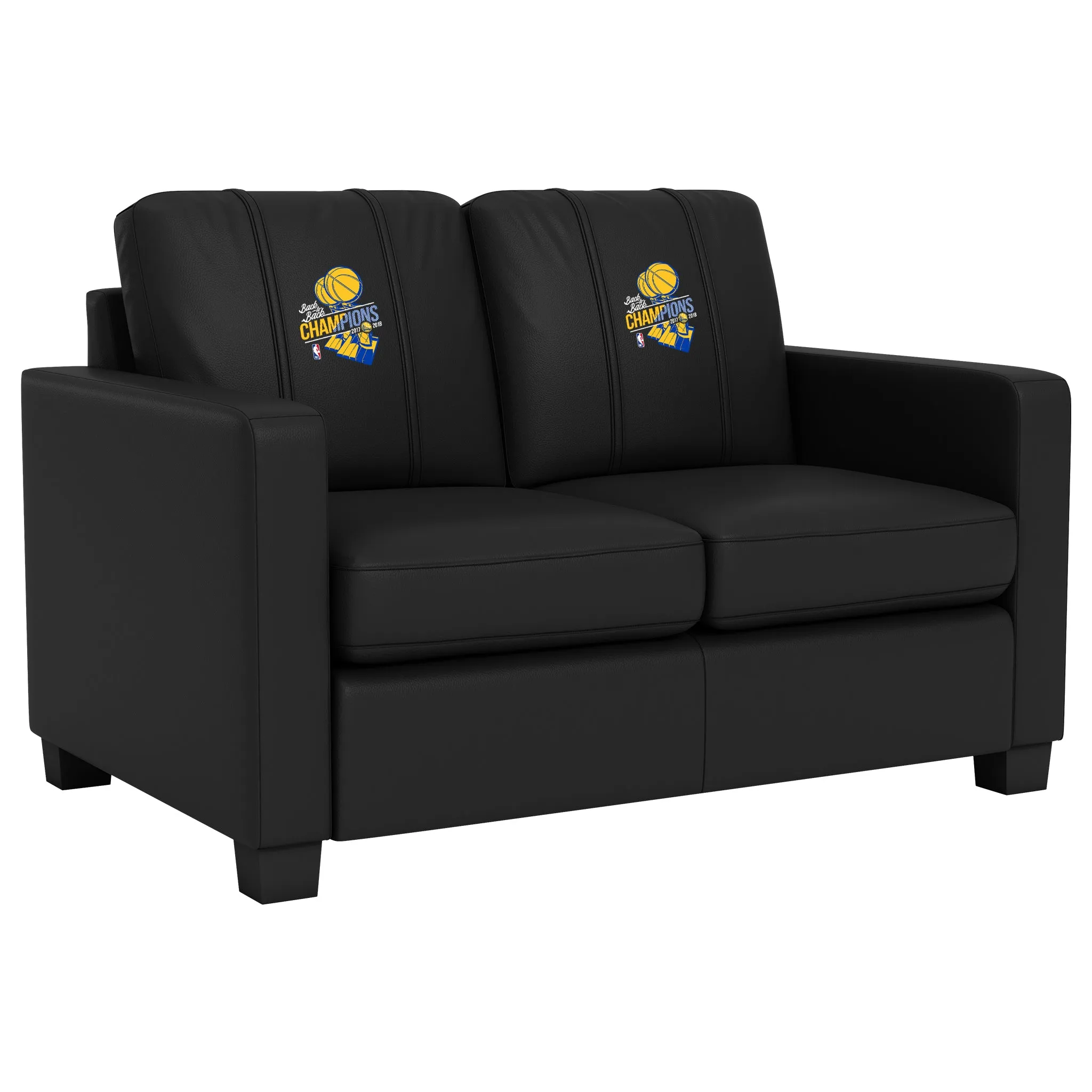 Dyno Stationary Loveseat with Golden State Warriors 2018 Champions Logo Panel