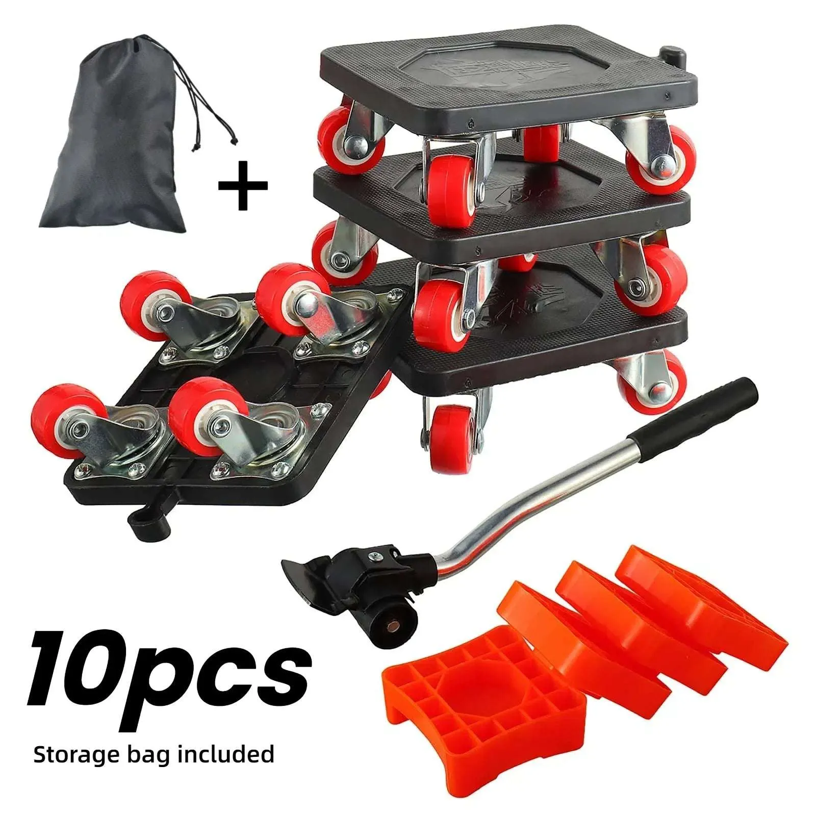 Furniture Movers Lift Mover Tool Set - 880 Lbs Load Capacity, 360 Rotation Moving Wheels Roller Slider for Sofa, Piano, Refrigerator