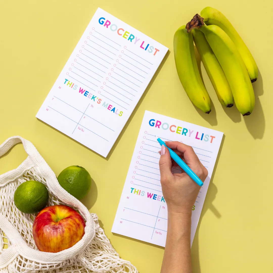 Grocery Meal Planning Notepad
