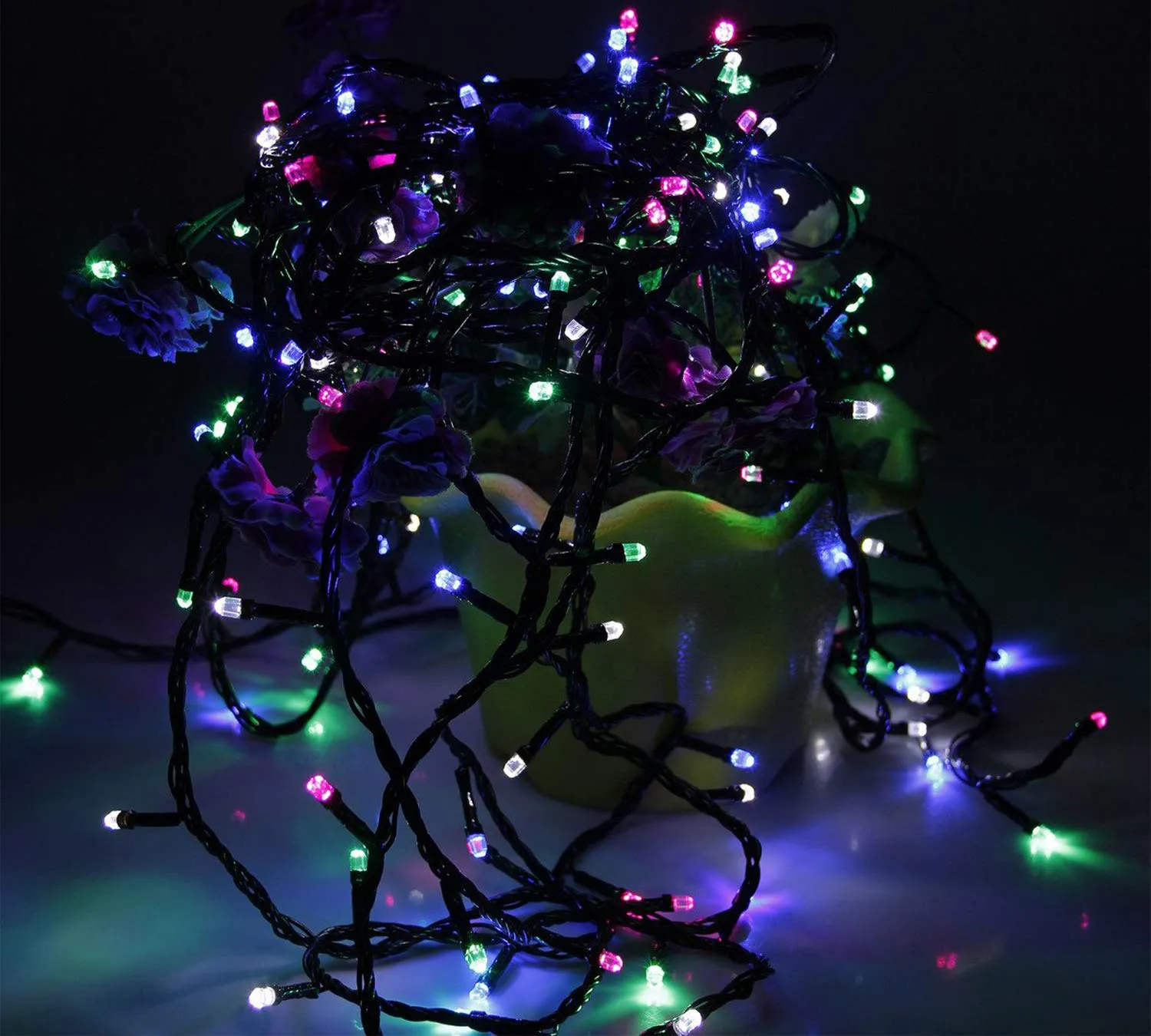 Heart Home LED Pixel String Lights | Diwali Lights | Christmas Home Decoration Lights | Copper Led Pixel String Lights | Lights for Décoration | 10 MTR | Multi