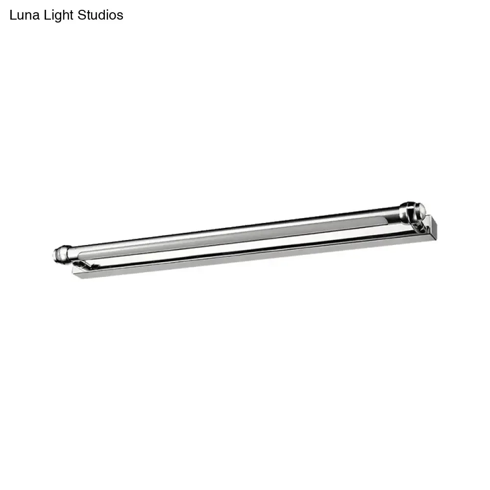 Modern LED Indoor Vanity Lamp - Stainless Steel, Chrome Finish