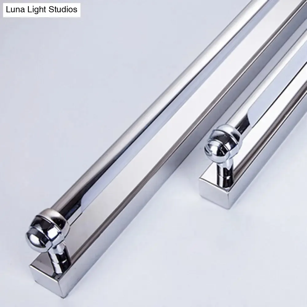 Modern LED Indoor Vanity Lamp - Stainless Steel, Chrome Finish