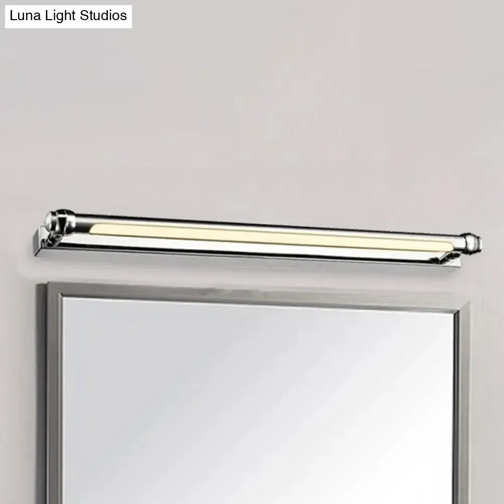 Modern LED Indoor Vanity Lamp - Stainless Steel, Chrome Finish