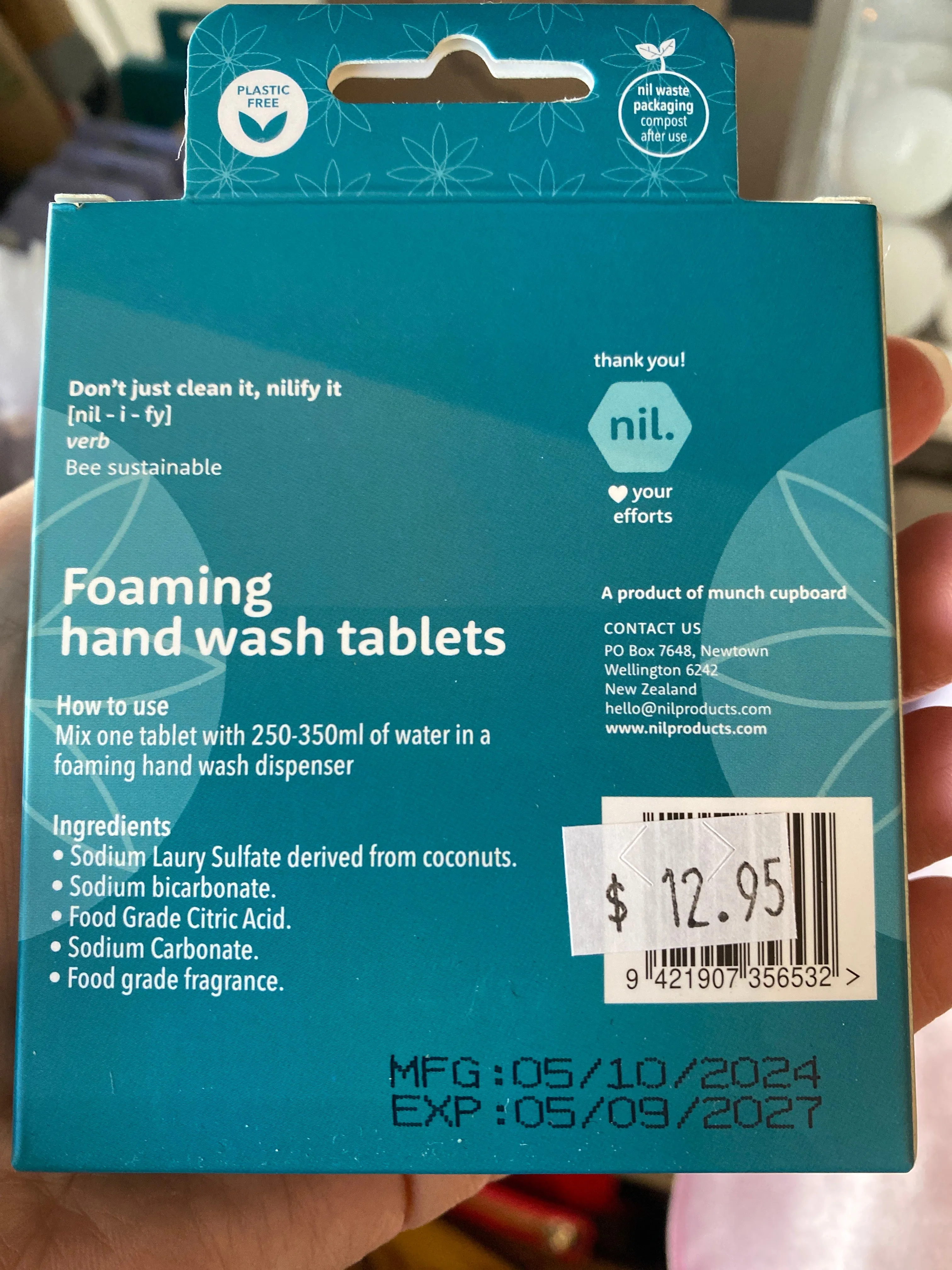Nil Foaming Hand Wash Tablets 2 Pack