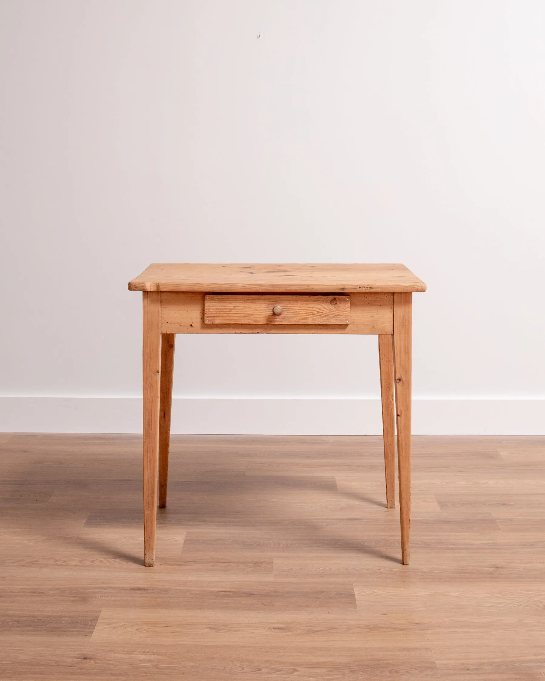 Petite Vintage French Pine Table