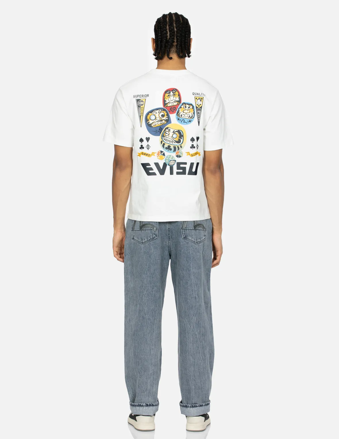 Playful Daruma Print Regular Fit T-shirt