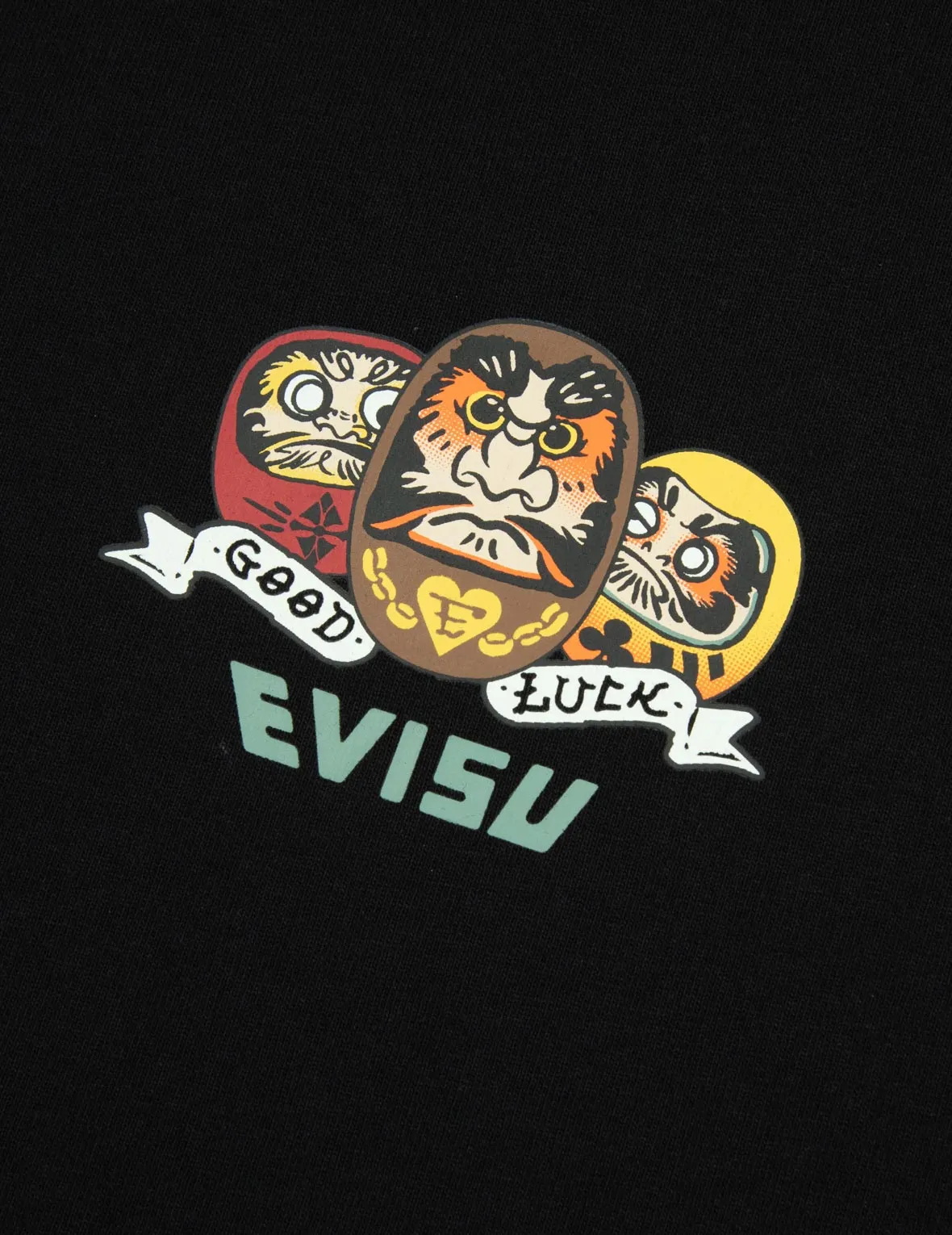 Playful Daruma Print Regular Fit T-shirt
