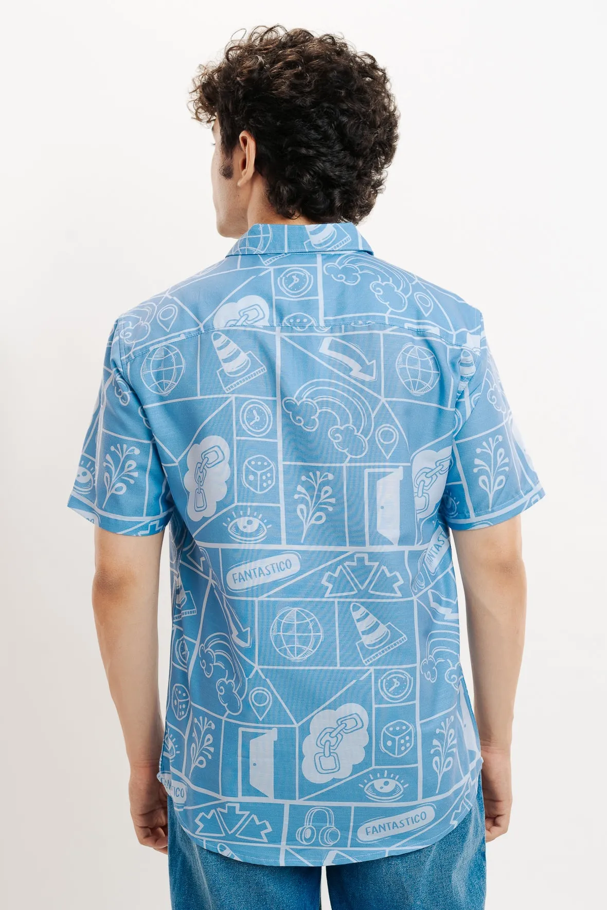 Playful Print Men's Resort Shirt