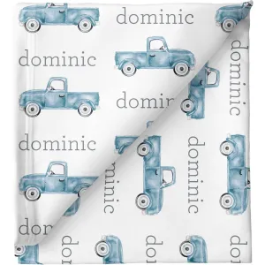 Sugar   Maple Personalized Stretchy Blanket | Trucks