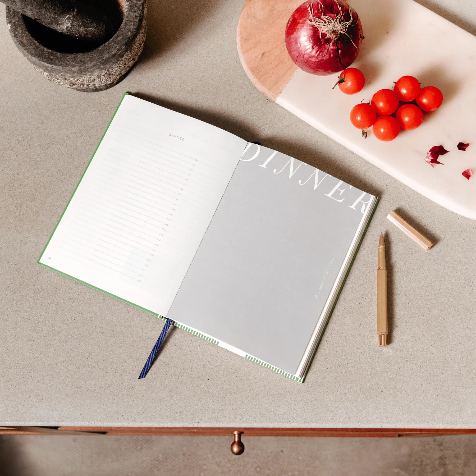 The Vineyard A5 Hardcover Guided Recipe Journal