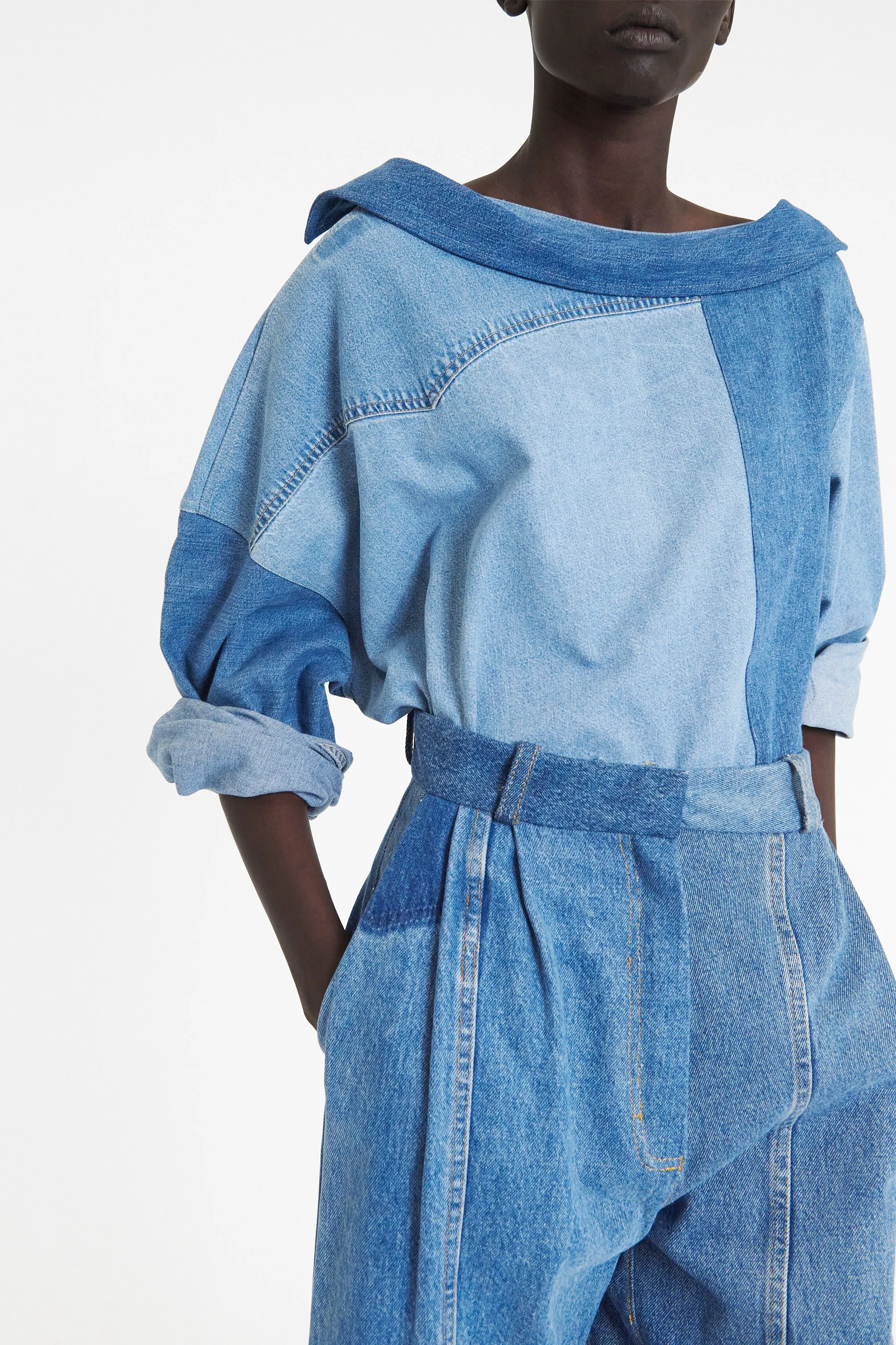 Upcycled Denim Jeans Blue