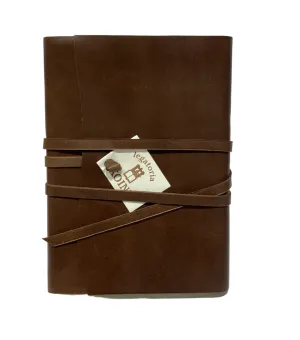 Wrap Leather Journal Medioevalis Brown Medium
